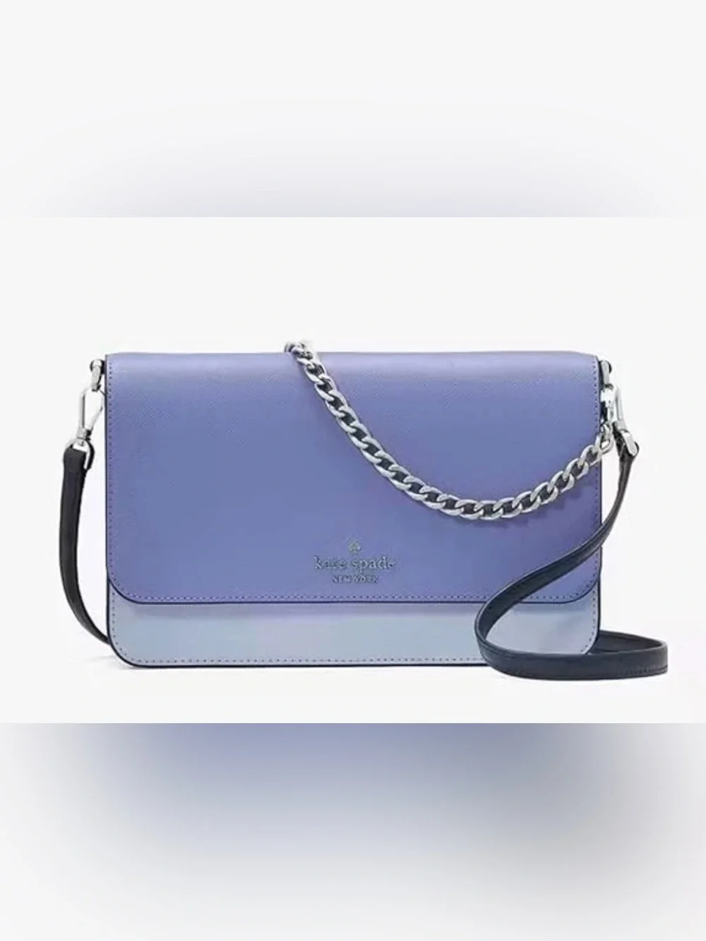 Kate Spade Madison Colorblock Convertible Crossbody in Evening Blue Iris